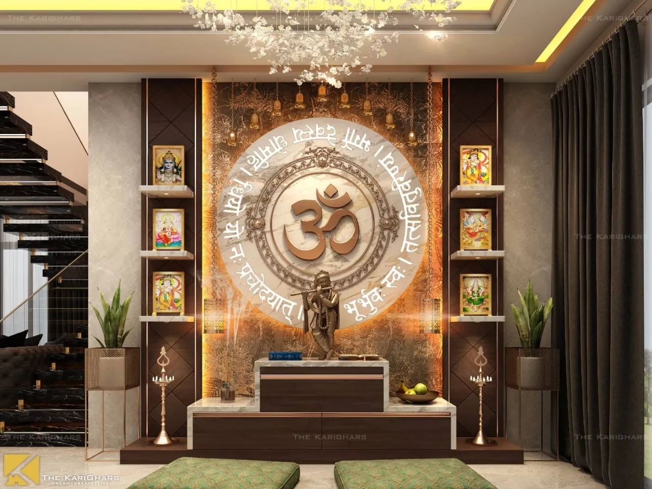 Kairospaces puja-unit interior design project