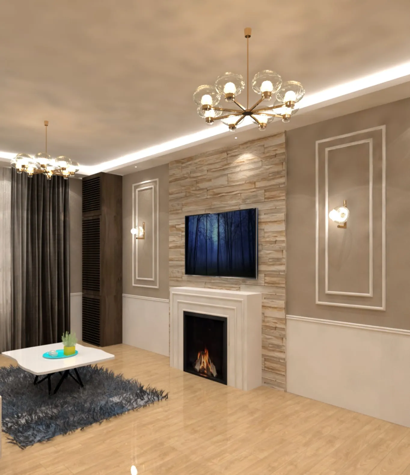 Kairospaces tv-unit-living interior design project
