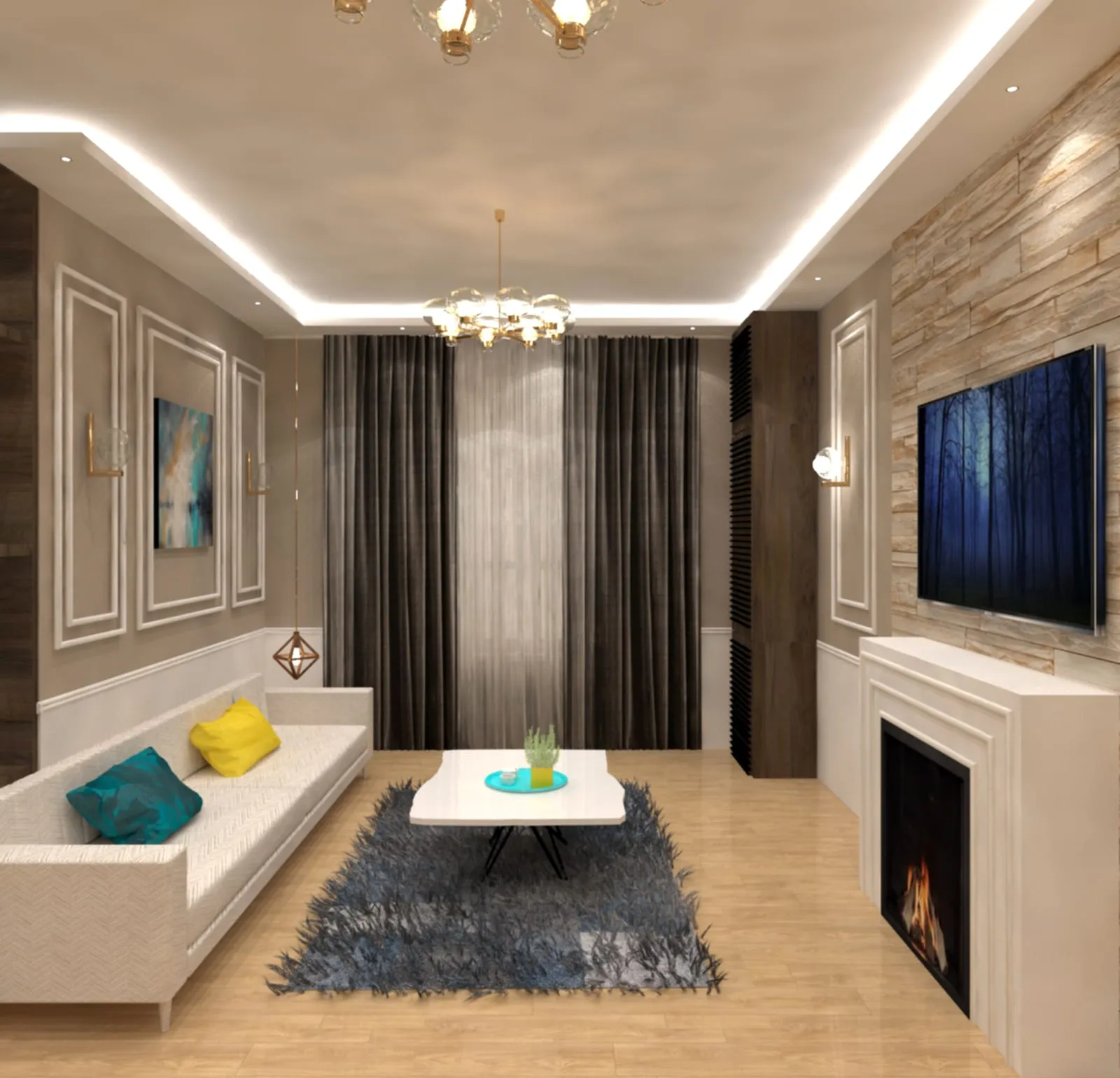 Kairospaces tv-unit-living interior design project