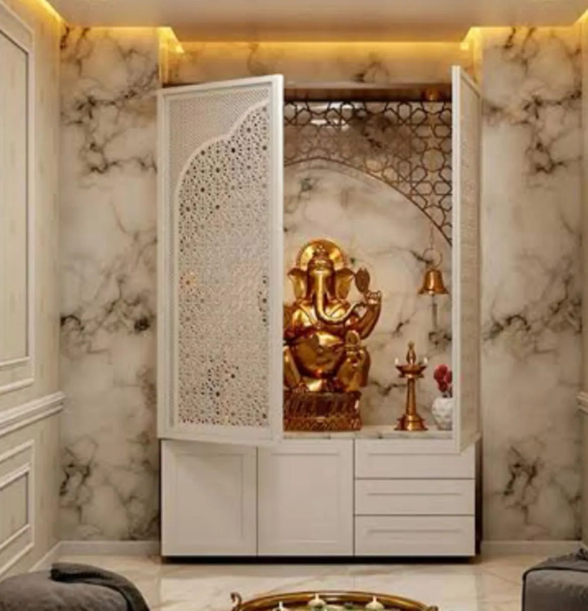 Kairospaces puja-unit interior design project