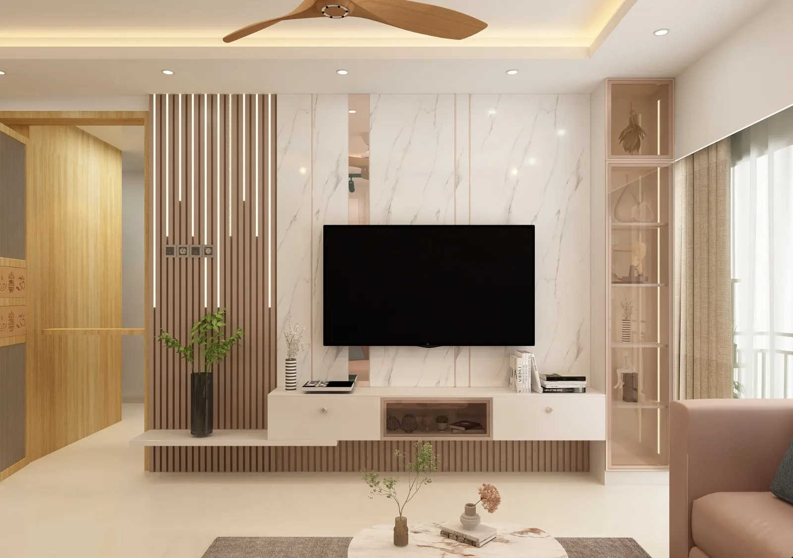Kairospaces tv-unit-living interior design project