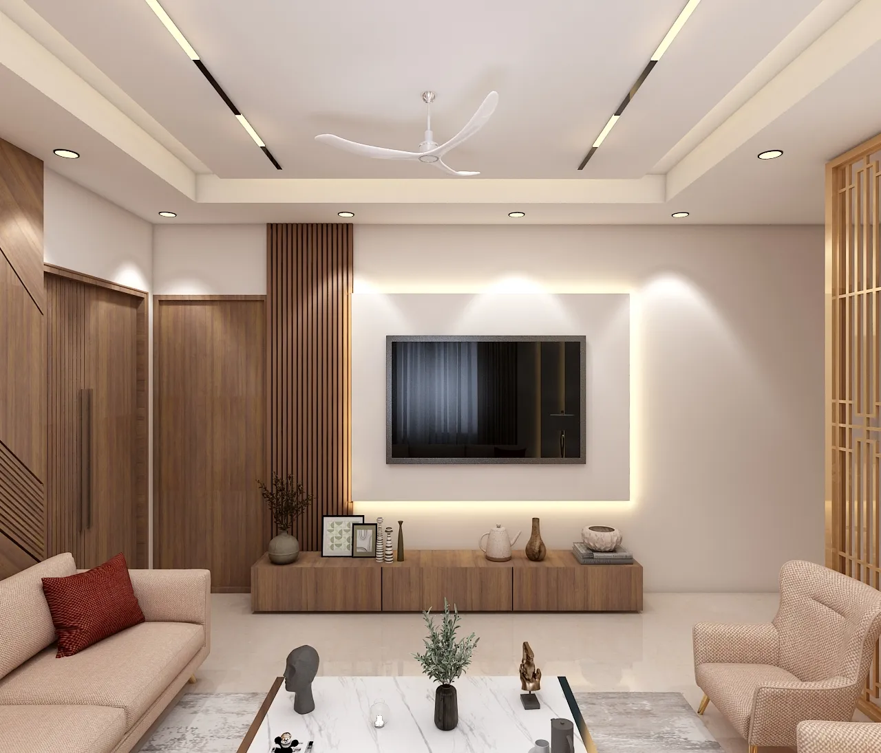 Kairospaces tv-unit-living interior design project